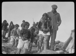 Image of White man, Inuit woman and children by tupik